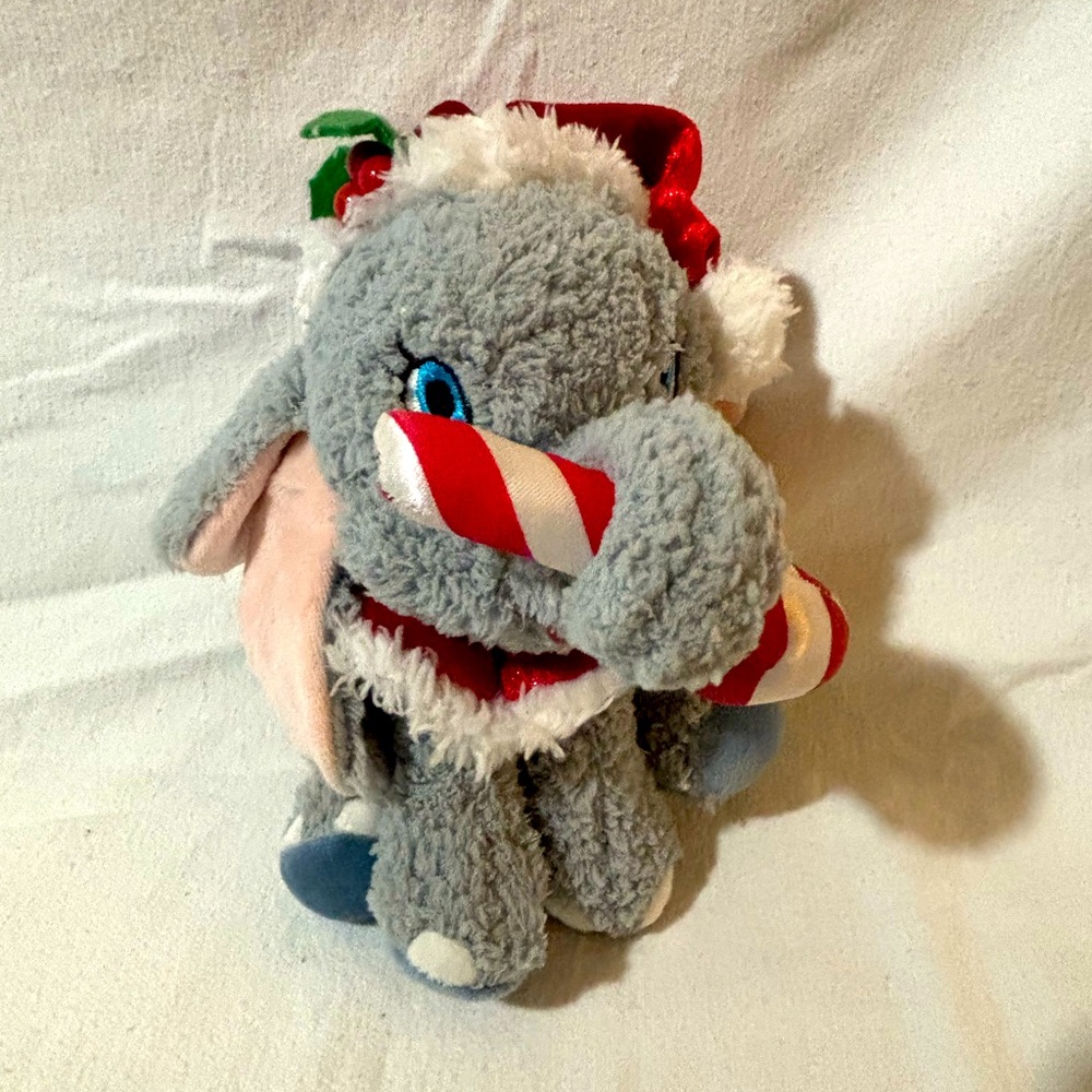 Authentic Disney Parks Christmas Dumbo with Candy Cane